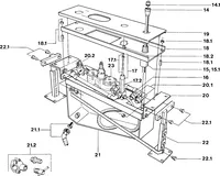 Cover part for bath and shower faucet