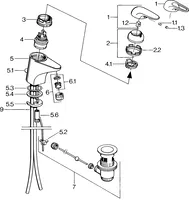 Washbasin faucet