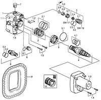 UP-Rohbauset Bade- und Brausearmatur