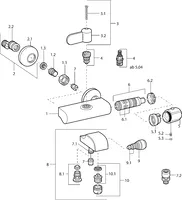 Wannenfüll- und Brausebatterie