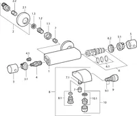 HANSATEMPRA, Bath and shower faucet, 08442101