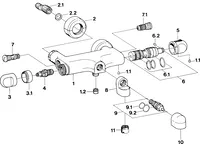 Wannenfüll- und Brausebatterie