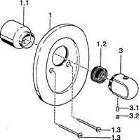 Cover part for shower faucet