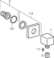 Wall coupling for shower hose