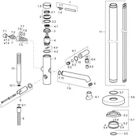 53272077 | HANSADESIGNO | Bath faucet, floor mounting