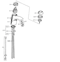 HANSASTAR, Waschtischbatterie, 55042100