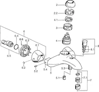 Bath and shower faucet