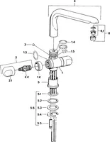 0078210586 | HANSALUX | Kitchen faucet