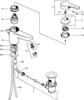 Washbasin faucet