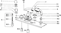 Fertigmontageset für Wanne/Brause