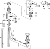 Washbasin faucet