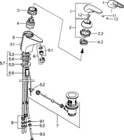 Washbasin faucet