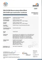 Certificat / Norme DVGW