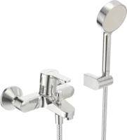 Bath and shower faucet with shower set