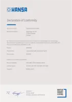 Certificat / Norme Declaration of Conformity