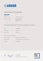 Certificat / Norme Declaration of Conformity