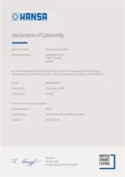 Certificat / Norme Declaration of Conformity