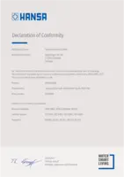 Certificat / Norme Declaration of Conformity