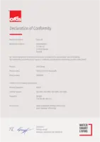 Certificat / Norme Declaration of Conformity