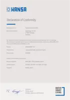 Certificat / Norme Declaration of Conformity