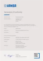 Schválenie/Prehlásenie Declaration of Conformity