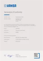 Certificat / Norme Declaration of Conformity