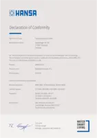 Certificat / Norme Declaration of Conformity