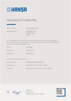 Certificato/Dichiarazione Declaration of Conformity