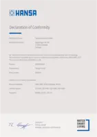 Certificat / Norme Declaration of Conformity