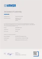 Certificat / Norme Declaration of Conformity