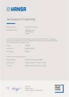 Certificat / Norme Declaration of Conformity