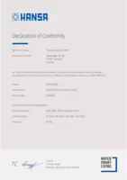 Certificat / Norme Declaration of Conformity