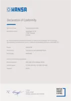 Certificat / Norme Declaration of Conformity