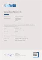 Certificat / Norme Declaration of Conformity