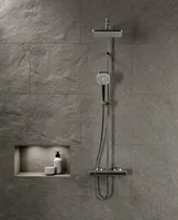 HANSAMICRA Style, Robinetterie de douche à effet pluie, 44350230