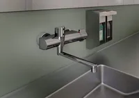 HANSACLINICA, Washbasin faucet, 6 V, Bluetooth, 08866202
