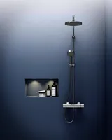 HANSAMICRA, Robinetterie de douche à effet pluie, 44350130