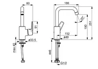 HANSAPOLO, Miscelatore lavabo, 515422930037