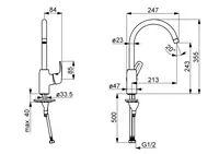 HANSAPINTO, Kitchen faucet, 451322830037