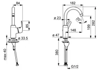 HANSAPINTO, Washbasin faucet, 450922830037