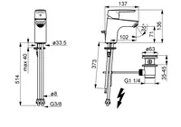 HANSAPOLO, Washbasin faucet, low pressure, 51531193