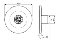 HANSAVAROX, Cover part for shower faucet, 40559183