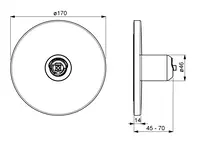 HANSAVAROX, Piastra per miscelatore doccia, 40549183