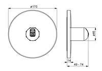 HANSAVAROX, Cover part for shower faucet, 40539183