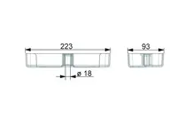 HANSABASICJET, Soap tray, 44730100