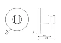 HANSALIVING, Hand shower holder, 44440163