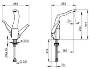 ALESSI Swan by HANSA, Drezová batéria, 07442203