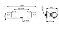 HANSAMICRA, Shower faucet, 58152171