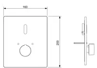 HANSAELECTRA, Cover part for shower faucet, 12 V, 41909172