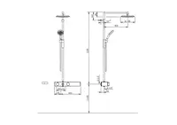 HANSAFORSENSES, Shower system, 3 V, 6465020084